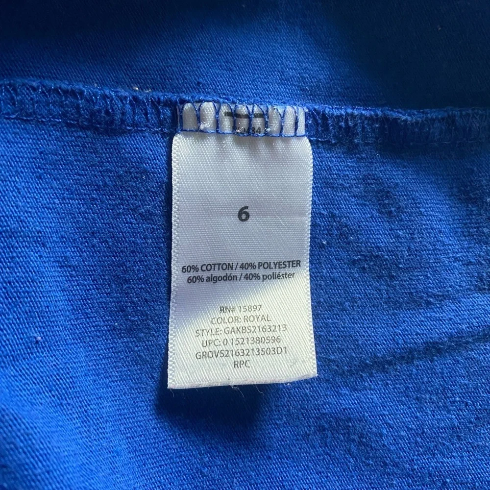 365 kids boys blue top size 6